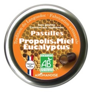 pastilles propolis miel et eucalyptus bio