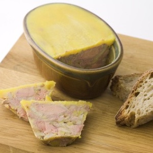 pt de canard foie gras girolles